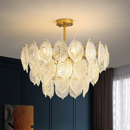 Lustre moderne en verre pour décoration intérieure élégante — LZ4P9X2