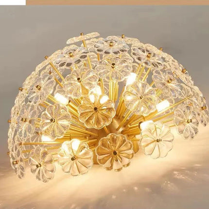 Plafonnier en verre cristal au design nordique pour intérieur moderne — LZ4X9P2Q