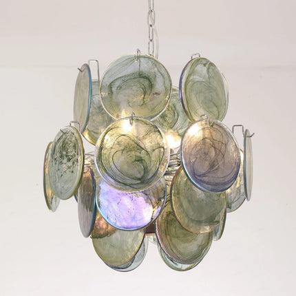 Lustre suspension en verre coloré fait main en Italie — LZ4X9QJ2