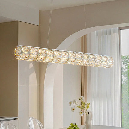 Lustre suspension simple en cristal au design moderne et élégant — LZ4X9T2