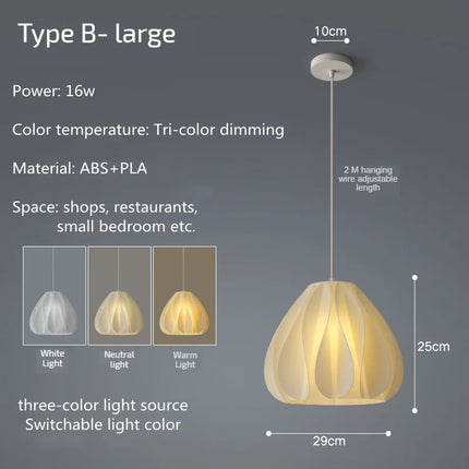 Lustre nordique petit modèle en forme de pétale pour ambiance chaleureuse — LZ4XJ9