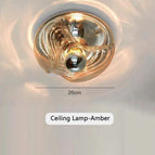 Plafonnier Ambre / Lumière chaude