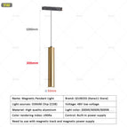 Lumière blanche 4000K / 1 lampe suspendue 9 W