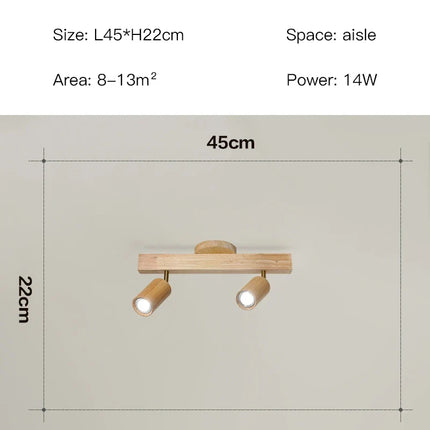plafonnier led moderne en bois pour intérieur élégant