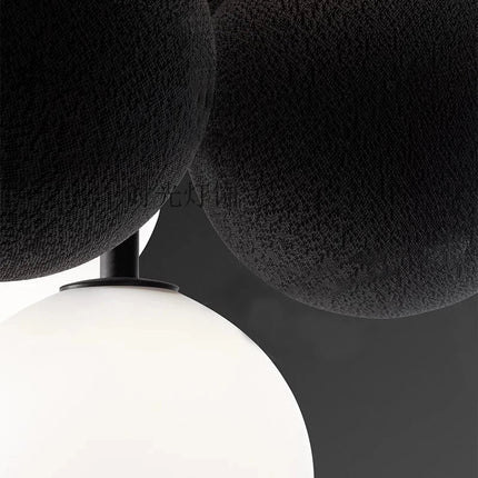 Lustre créatif en velours pour espace contemporain — LZ4X9P2Q