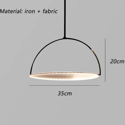 Suspension ronde en tissu danois pour décoration intérieure — LZ4X9T