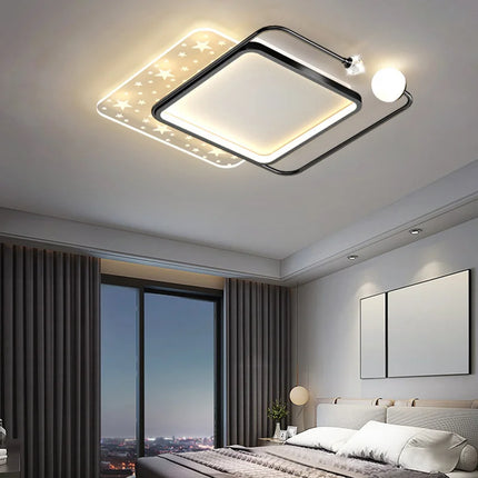 Plafonnier LED doré au design nordique créatif pour intérieur — LZ4X9M