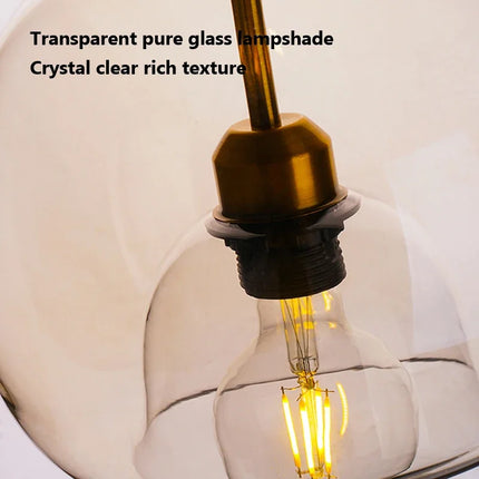 Suspension en verre au design nordique pour décoration intérieure — LZ4X9T