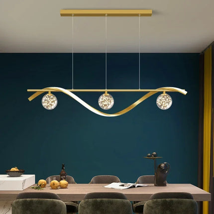 Suspension LED minimaliste en verre avec gradation intégrée — LZ4X9T