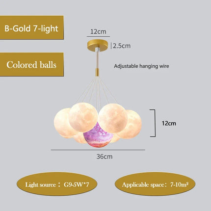 Lustre moderne créatif pour chambre d’enfant et salon — LZ4X9T