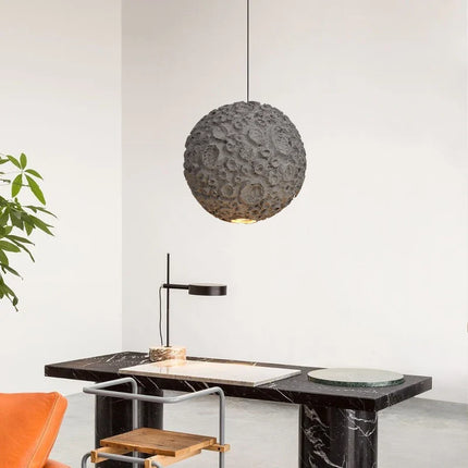 Lustre LED suspension nordique créatif style wabi sabi pour café — LZ4X9T2