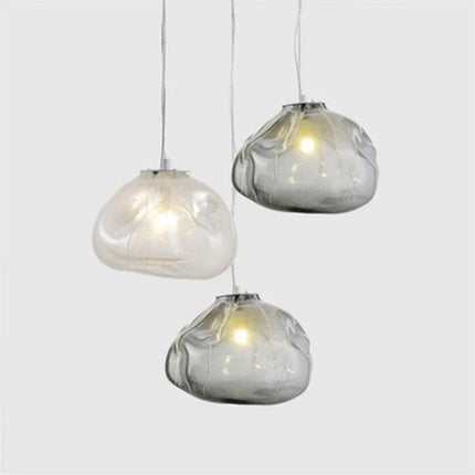 Suspension en verre soufflé style nuage pour restaurant — LZ4X9T2