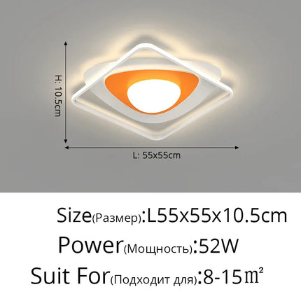Lustre LED nordique simple à éclairage chaud — LZ4X9T