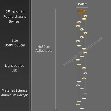 Lustre LED moderne pour éclairage intérieur élégant — LZ4X9P2