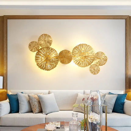 Applique murale LED dorée au design moderne pour décoration intérieure — LZ4X9T