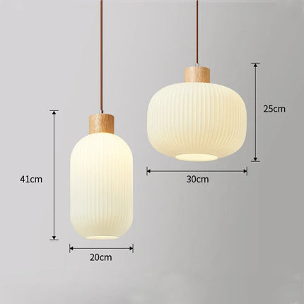 Plafonnier en verre style japonais pour décoration intérieure moderne — LZ4G7XQ