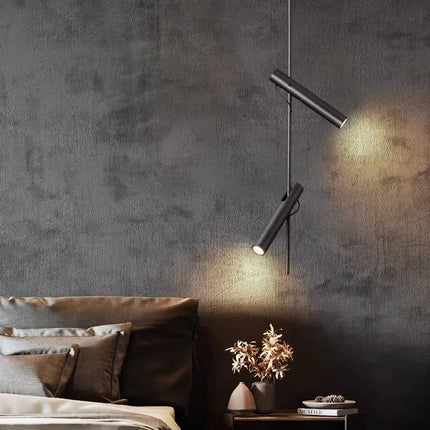 Lustre LED minimaliste rotatif en fer et acier 1 à 3 têtes — LZ4M9Q2N