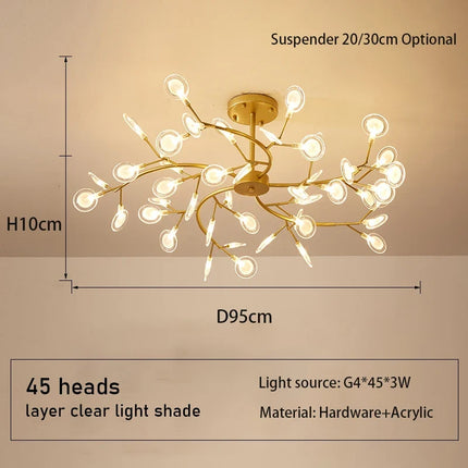Lustre suspension moderne au design créatif et simple — LZ4X9P