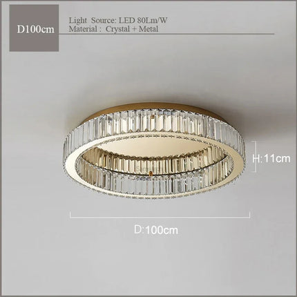 Plafonnier en cristal pour décoration intérieure moderne — LZ4X9T2