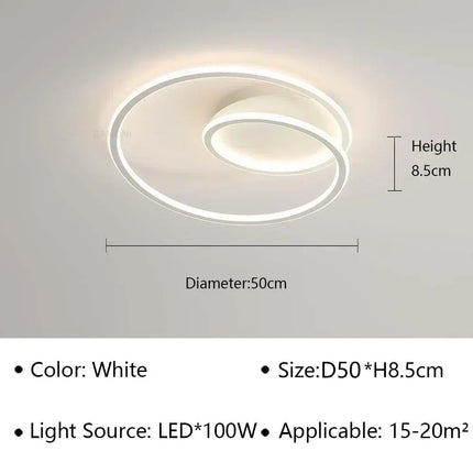 LED moderne Simple plafonnier allée Lustre pour salon salle à manger étude chambre décoration de la maison intérieur luminaire Lustre