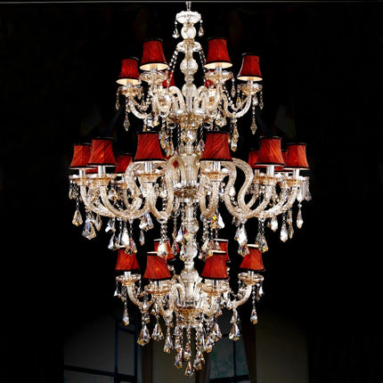 Lustre léger en cristal pour escalier moderne — LZ4XJ9