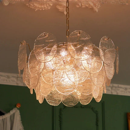 Lustre en verre style médiéval pour décoration romantique intérieure — LZ4X9P2