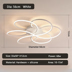 Blanc D56cm / Lumière blanche chaude / CHINE