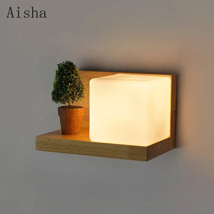 Applique murale décorative style japonais en verre de sucre rétro — LZ4X7J