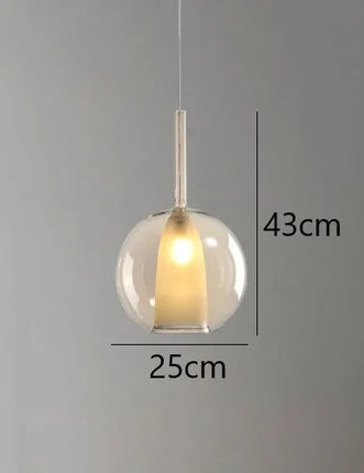 Suspension en verre au design nordique moderne pour éclairage décoratif — LZ4M9X2