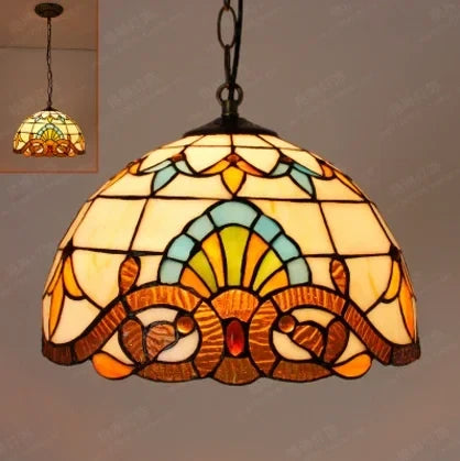 Suspension décorative en verre style nordique paon fait main — LZ4X9T