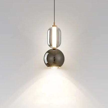 Suspension nordique créative en verre et fer — LZ4X9P2Q