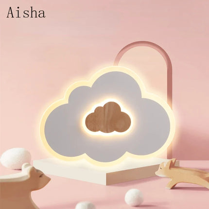 Plafonnier LED forme nuage pour chambre d’enfant style nordique — LZ4X9T2