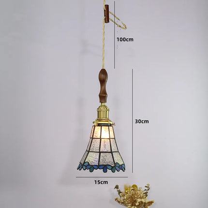 Suspension nordique en cuivre avec verre teinté pour intérieur — LZ4X9P