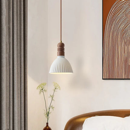 Lustre suspension nordique en bois massif pour intérieur — LZ4X9P