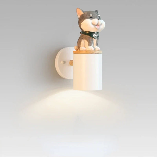 Applique murale led en forme de chat décorative minimaliste