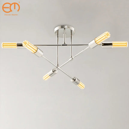 lustre spoutnik semi encastré moderne style nordique galvanoplastie