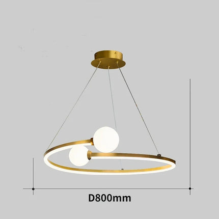Suspension LED anneau style nordique pour éclairage design — LZ4X9T