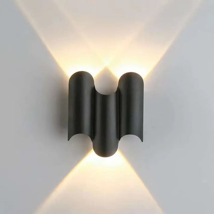 Applique murale LED étanche IP65 pour extérieur et intérieur en aluminium doré — LZ4X9T2