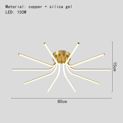 Lustre LED minimaliste pour éclairage intérieur polyvalent — LZ4X9B2