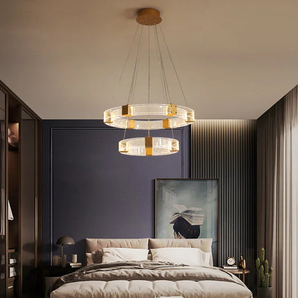 Lustre suspension en cristal au design nordique moderne — LZ4Q7X9