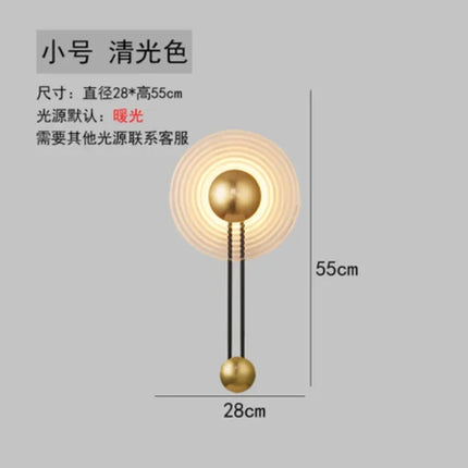 Applique murale LED nordique à ondulations au design moderne et épuré — LZ4X9T2