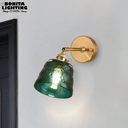 Applique murale rotative en verre avec miroir style nordique japonais — LZ4X9T7