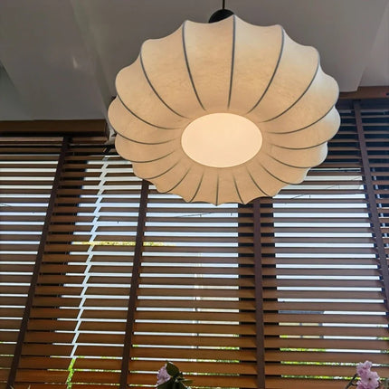 Lustre en soie avec abat-jour tissu lumineux — LZ4X9Q2M