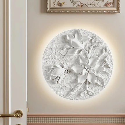 Applique murale circulaire en verre au style rétro pour intérieur élégant — LZ4X9D2
