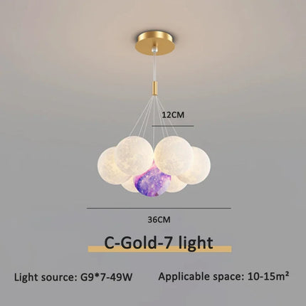 Suspension luminaire moderne LED boule à bulles décorative — LZ4X9T7