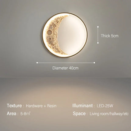 Applique murale moderne en forme de croissant de lune décoratif — LZ4X9P2