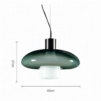 Suspension en verre design italien pour cuisine et salle à manger — LZ4X9T