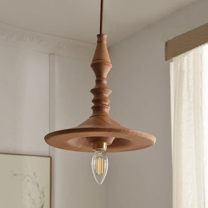 Suspension en bois style rétro pour chevet et restaurant — LZ4P7XQ
