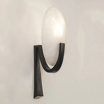 Applique murale nordique en cuivre et marbre au design moderne — LZ4T9XJ