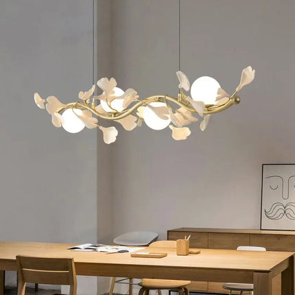 Suspension luxe au design ginkgo pour éclairage moderne et élégant — LZ4D7Q9